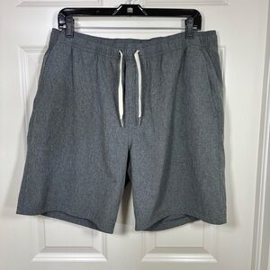 Fair Harbor The One Lined Shorts Men’s XL Gray Elastic Waist Drawstring Stretch